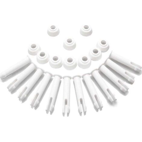 Pair 12 Kunststoff-Poolstifte und 12 Dichtungen, für Intex runde Metallpools 13'-24' und Intex rechteckige Metallrahmenpools, Intex 28270-28273 (5,5 cm/2,16 Zoll)