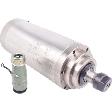 Motor de husillo, refrigerado por agua, de alto rendimiento y velocidad, 3 kW. (1/2)