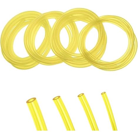 4pcs tuyau essence tondeuse à gazon 1M (Φ 3 x 6, 3 x 5, 2.5 x 5, 2 x 3.5mm), tuyau d'essence durite essence pour debroussailleuse tondeuse Souffleur Coupe-bordure Tronçonneuse (1/5)