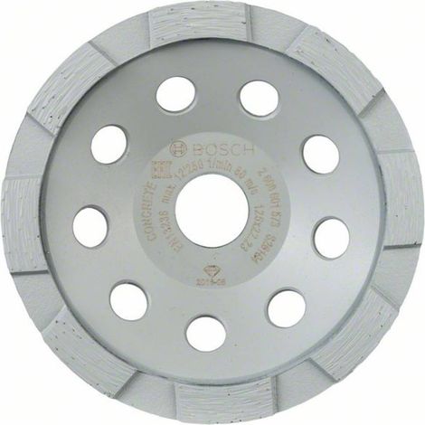 Bosch AccessoriesAccessories 2608601573 Mola a Tazza Diamantata Standard for Concrete per Calcestruzzo, Accessorio per Smerigliatrice Angolare, 0 W, 0 V, Nero, 125 x 22.23 x 5 mm