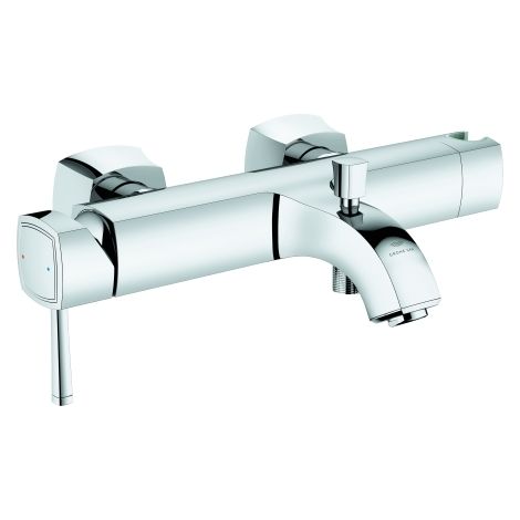 Einhand-Wannenbatterie Grandera 24374 Wandmontage chrom (1/4)