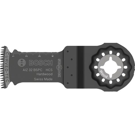 Bosch – Lame de scie plongeante HCS AIZ 32 mm pour bois dur – Denture japonaise pour coupes nettes – Compatible Starlock – Profondeur 50 mm (1/10)
