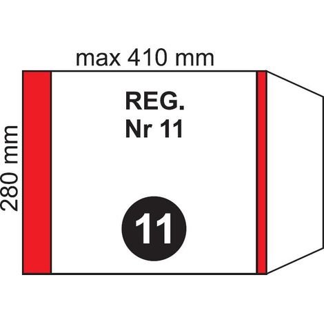 Verstellbare Reisehülle Nr. 11 (20 Stück)
