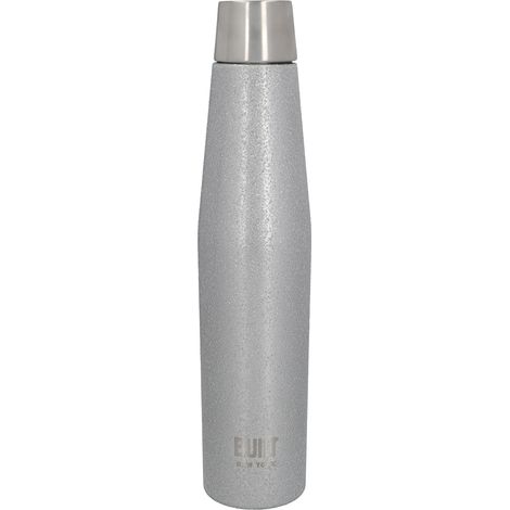 BUILT Hermetische tropfsichere Thermosflasche 100% wiederverwendbar und BPA-frei of BPA of Edelstahl 18/10 540ml Silber Glänzend
