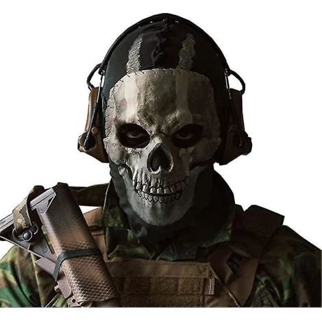 Masque intégral unisexe Call of Duty Ghost Skull pour jeux de guerre (1/4)