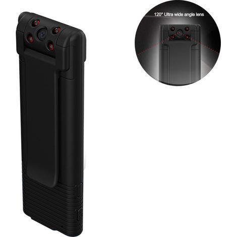 Mini caméra corporelle, enregistreur vidéo portable 1080p à porter sur soi, petite caméra de surveillance cachée pour la maison et le bureau. (1/4)