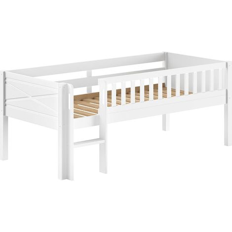 Lit Superposé Enfant "Scott" 90x200cm Blanc (1/4)