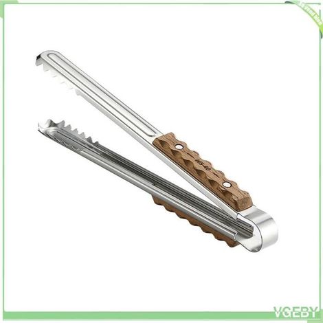 Pince de cuisson - FAFEICY - 260mm - Acier inoxydable 304 - Poignée teck anti‑chaleur - Griffes CrocodileTooth (1/5)