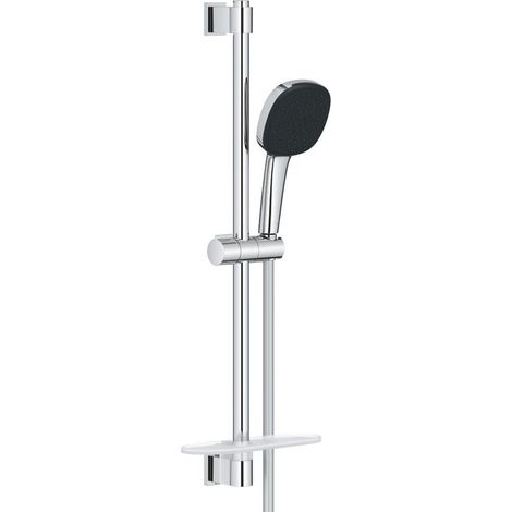 Grohe Vitalio Comfort - Set: Handbrause, Schlauch und Stange mit Ablage, 2 Strahlarten, Chrom 26929001 (1/2)