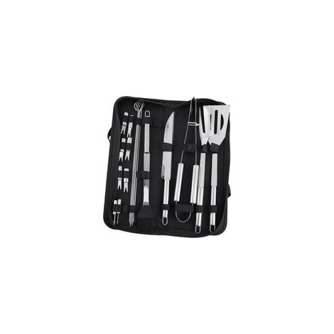 Set Ustensiles Barbecue INOX pour Camping et Fête Plein Air Outils Barbecue Pratiques et Compacts pour Grillades Extérieur (1/5)