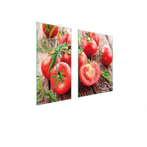 Glasschutzplatte 75x52 Tomaten (1/5)