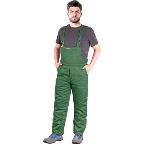 Winter - Arbeitslatzhose, wattiert grün XXXL