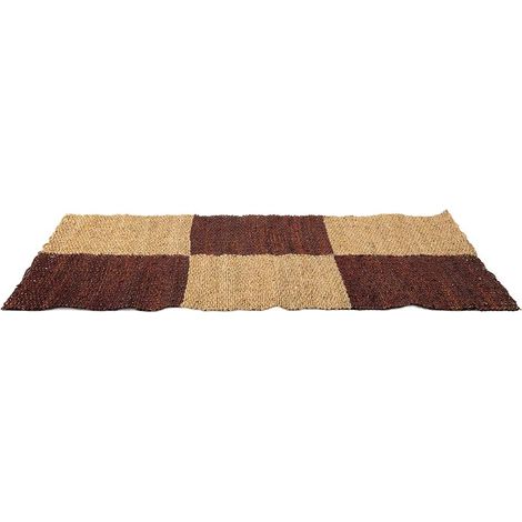 Alfombra de fibra marrón 120x60x1.2h cm (1/5)