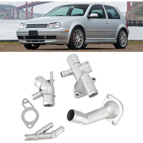 Satz mit 4 Aluminium-Kühlrohrflanschen für Mk4 1.8T Motor (2000-2005) - 06A121132A