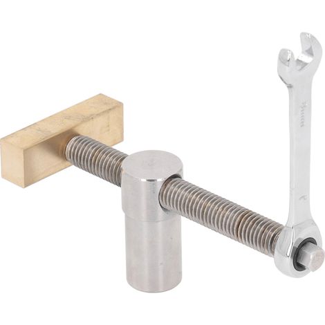 Pince de serrage en laiton inoxydable 19mm pour établi, arrêt de banc et fixation rapide, chien d'établi rouge pour travail du bois.