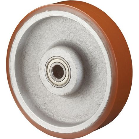 Ruota di scorta D.200mm Trgf.800kg alluminio / asse fuso D.20mm lunghezza mozzo 49mm BS ROLLEN