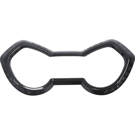 Couverture de cadre de compteur de moto, Style en Fiber de carbone, anti-poussière, résistant aux rayures, décoration d'instrument de table de codes pour XMAX125 XMAX250 XMAX300. (1/4)