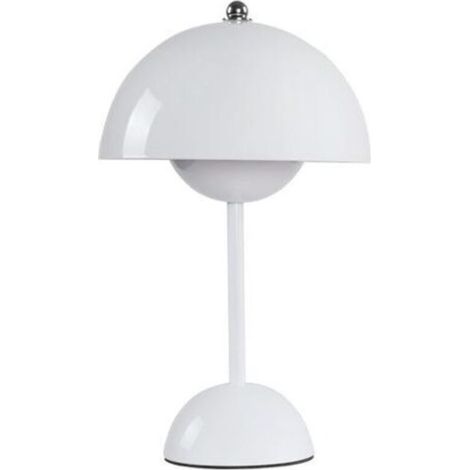 Lampe à fleurs nordique danoise, décoration de chambre, luxe et élégance, Table de chevet，Blanc