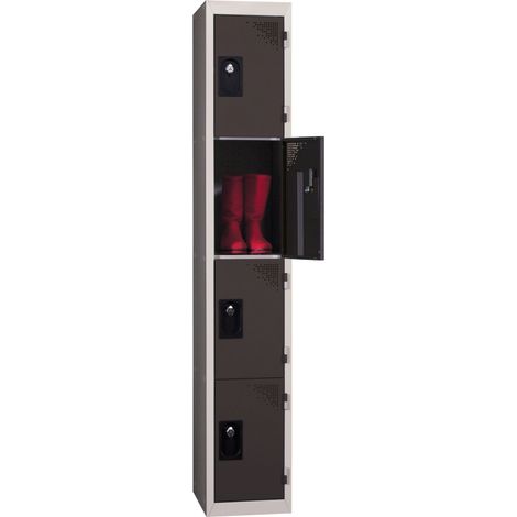 PROVOST - Vestiaire multicases Provost - 1 colonne, 4 cases à monter