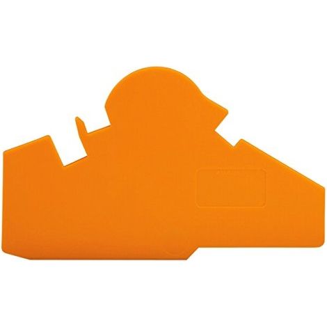WAGO GmbH& Co. KG Abschluß- u.Trennplatte orange, 1,5mm dick 282-386 10 Stk