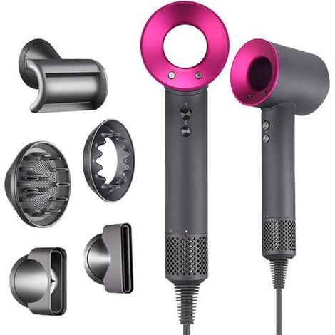 Sèche-cheveux professionnel nouvelle génération Klack® “Super Hair Dryer” version complète, puissant et rapide, coiffage parfait à la maison comme en salon. (1/5)