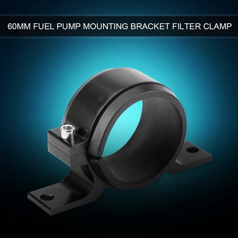 Support de montage de pompe à huile et collier de serrage de filtre de 60 mm pour modification automobile (noir) (1/5)