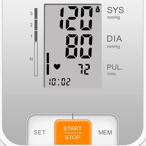 Tensiomètre Bras Automatique avec Câble USB, Grand Écran LCD, Moniteur de Tension Artérielle pour Usage Domicile, Mesure Précise, Appareil de Contrôle Tension, 1 Pièce (1/4)
