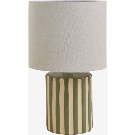 Lampada da tavolo in ceramica e lino Araminta SKLUM (1/5)