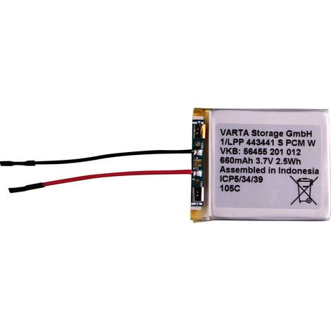 Varta 1/LPP 443441 S PCM W Batteria ricaricabile speciale Batteria ricaricabile speciale Li-Ion 3.7 V 660 mAh 1 pz.