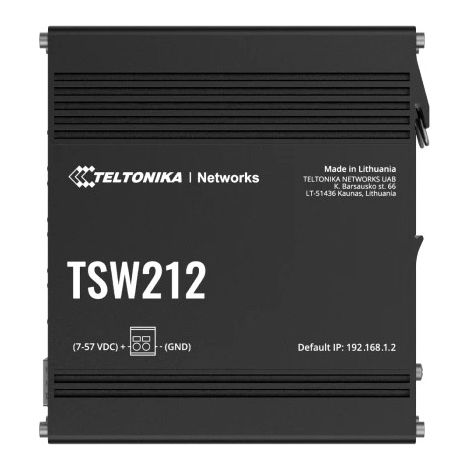 Conmutador Teltonika Tsw212, 8x Rj45 1000mb/s, 2x Sfp, 2 Pines DC. L2, Gestionado (1/5)