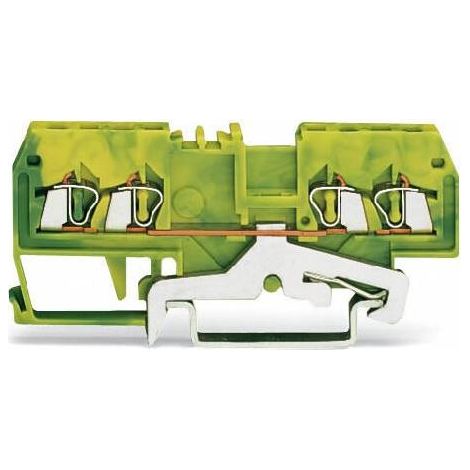 Connettore a 4 fili da 1,5 mm² giallo-verde 279-837