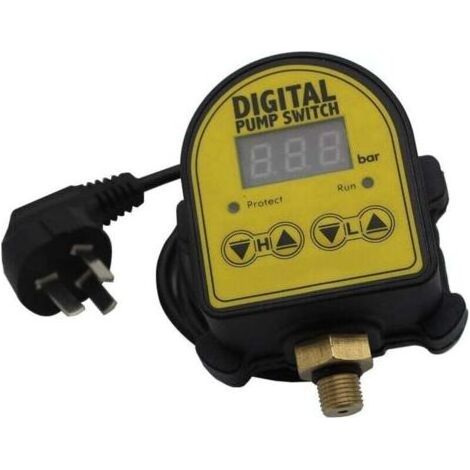 Regulador automático de 220 V para bomba doméstica Presscontrol Pressdrive, regulador eléctrico digital macho (1/4)