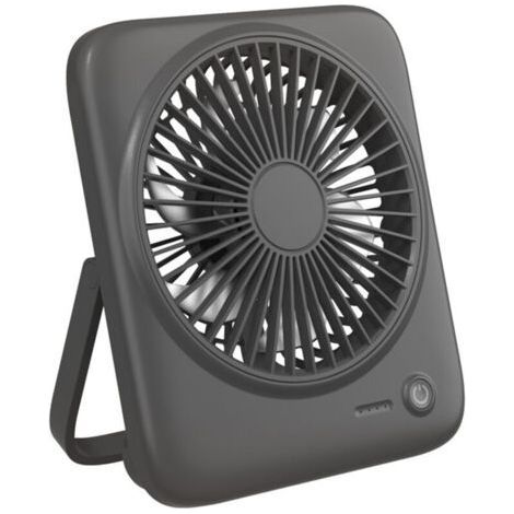 Petit ventilateur de bureau silencieux, ventilateur de voyage portable rechargeable, batterie 4000 mAh, alimentation USB, 4 vitesses de ventilation, convient à une utilisation intérieure et extérieure (1/3)
