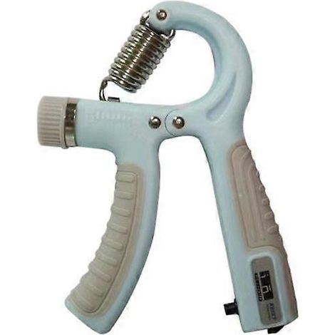 Appareil de musculation réglable pour les mains, renforcement de la force de préhension, gris clair, bleu (1/5)