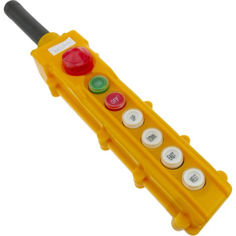 BeMatik - Boîte de commande avec 2+2 boutons poussoirs momentanés et 2 interrupteur et urgence série COB (1/5)