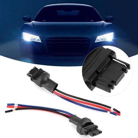 Connecteur Douille 3157 Mâle 2 Pièces avec Câble pour Ampoule Voiture pour Feux Clignotants et Feux Stop (1/5)