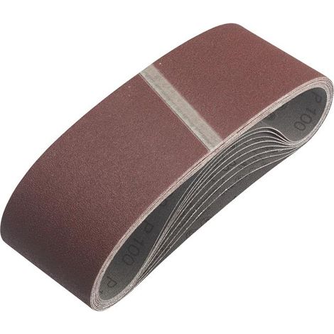 Irwin 75 x 533mm Sanding Belt Set – 9-Piece Premium Abrasive Sanding Belts for Woodworking and Metalworking (1/2)