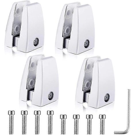 4 Stück Nieshalter-Stützständer, Aluminiumlegierung, Niesschutzklemme, Büro-Schreibtisch-Trennwand-Unterstützung (1/5)