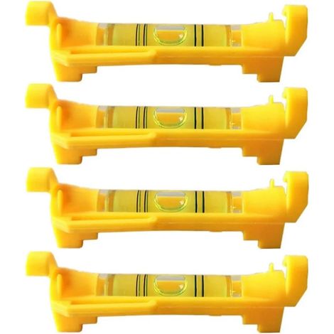 Eslinga horizontal de cuerda de 4 cabos para nivelación, topografía, construcción, albañilería, etc. (amarilla) (1/5)