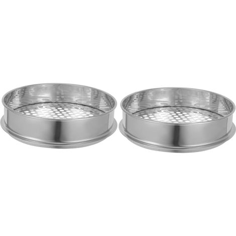 2 Pièces Tamis Bac à Terre Énigme Du Sol Pelle Trésor Accessoires De Jardinage Crépine à Roche Pelle à Maïs Énigme De Rempotage De Jardin Boule De Sable Acier Inoxydable (1/5)