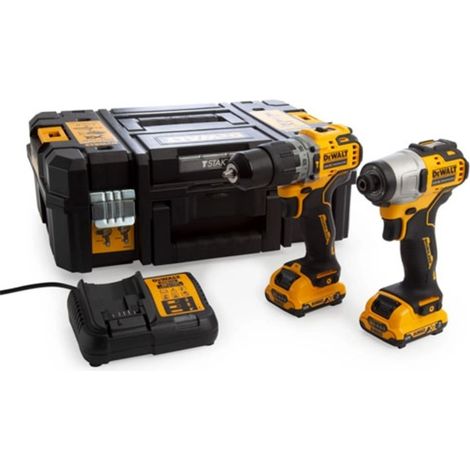 DeWALT DCK2111L2T 12V XR Brushless Sub-Compact Twinpack (1/10)