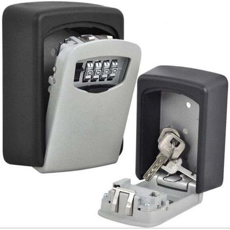 Key Safe Box, Large Capacity, Holds Up to 5 Keys, Outdoor Master Key with Waterproof Shell, Wall Mount for Homes and Businesses (1/5)