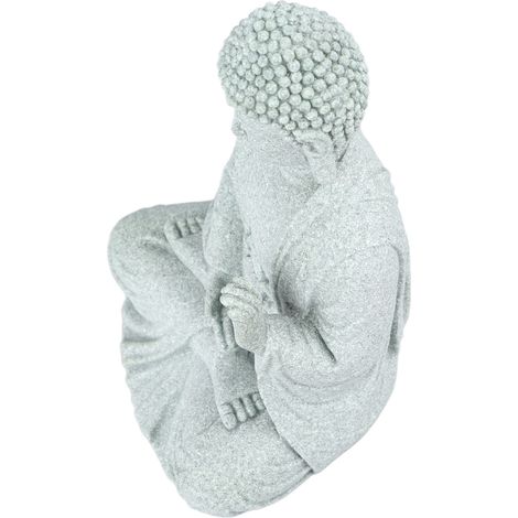 Petite figurine de Bouddha, fabrication exquise, statue de Bouddha en grès vert, ornement pour aquarium, statue de Bouddha intrépide. (1/5)