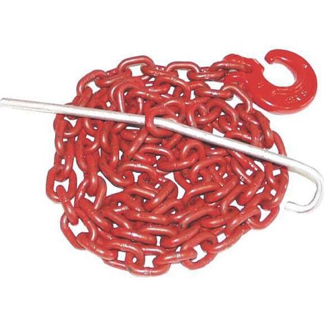 Cadena de remolcado roja 8 mm/3,0 m G 80 UNIVERSAL FW341830