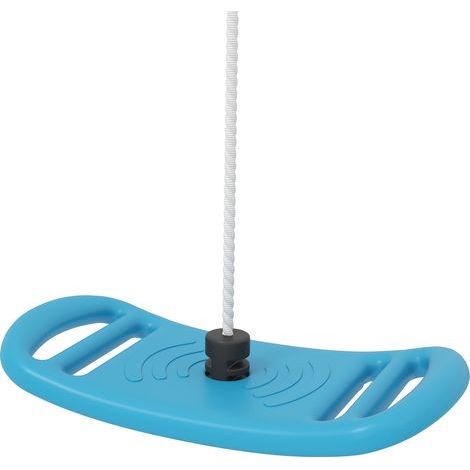 Kinderschaukel für drinnen und draußen mit verstellbarem Seil, Karabiner, max. Belastung 70 kg, blau (1/5)