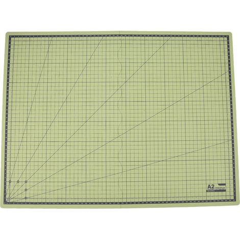 Tapis de découpe A2 auto-cicatrisant, pliable et portable, vert matcha, avec grille pour papier, cuir, tissu, artisanat et sculpture (1/5)