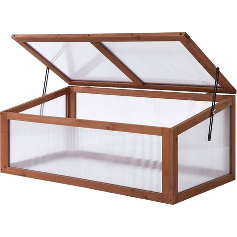 Mini-Gewächshaus, Kleines Gewächshaus für den Garten, mit PC-Platten, Gute Lichtdurchlässigkeit, 100L x 65B x 40H cm