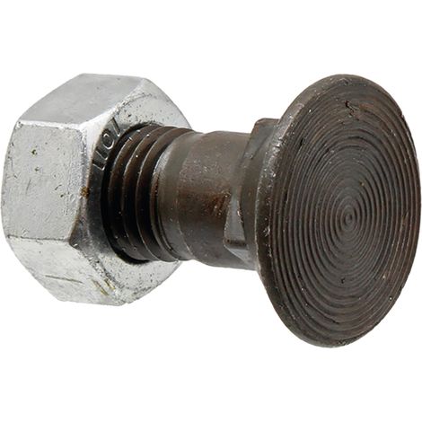 Bullone per aratro con dado M16x2 lunghezza 40mm 10.9 testa quadrata per aratri 1640VLE