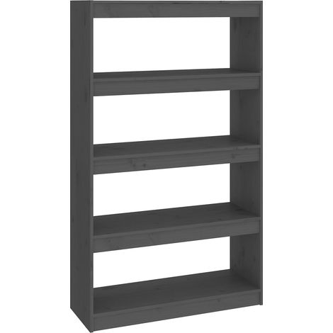 Maison Exclusive - Bücherregal/Raumteiler Grau 80x30x135,5 cm Mas