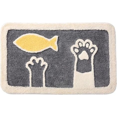 Tapis De Salle De Bain - Microfibre Épaisse - Antidérapant Latex Arrière - Pour Baignoire Douche Lavabo - 50 X 80 Cm